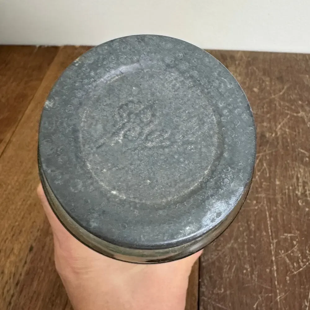 Antique‎ 1900-1910 Aqua Blue Ball Mason No Shoulder Lazy L Jar Zinc Lid
